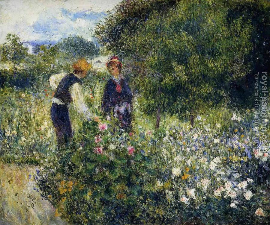 Pierre Auguste Renoir : Picking Flowers